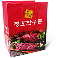 청호한우촌_종이쇼핑백 (200*170*270mm) | 쇼핑백/선물세트가방 제작