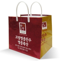고령명품한우_종이쇼핑백 (300*150*360mm) | 쇼핑백/선물세트가방 제작